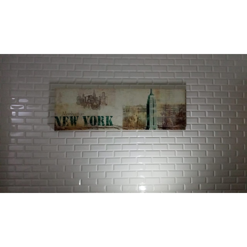 PLACA 3D PVC AZULEJO DE METRÔ BRANCO BRILHO | Shopee Brasil
