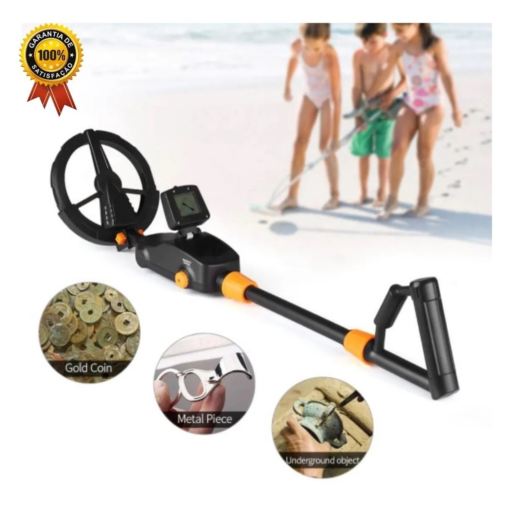 Detector De Metais Kkmoon Ouro Tesouro Prata Moeda Praia | Shopee Brasil