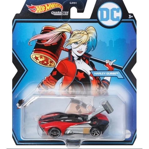 Carrinho Hot Wheels Character Cars Harley Quinn Alerquina DC GYB75
