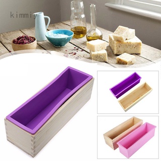 Kimmiy Forma De Silicone Para Bolo / Sabonete Artesanal Em Formato De Caixa De Madeira