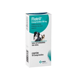 Flotril Para Caes E Gatos 50mg 10 Comprimidos