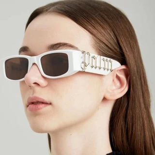 Óculos De Sol Masculino Com Armação Preta E Palma/Hip-hop/Tendência/Marca De Alta Qualidade/Face-lift