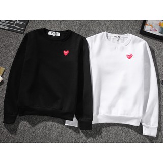 Novas play comme des garcons CDG Homem Mulher Pescoço redondo Camuflar Suéter