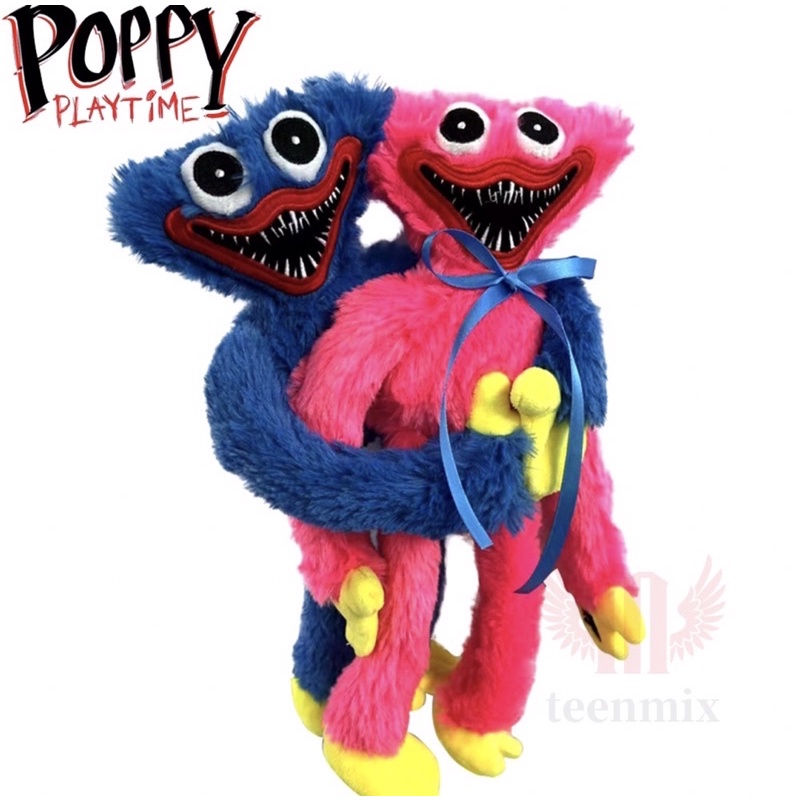 40cm Poppy Play Time Jogo Brinquedo, Bonito Realista Huggy WuGgy Personagem  de Pelúcia Decoração Assustador Animal Macio Brinquedos Para Crianças