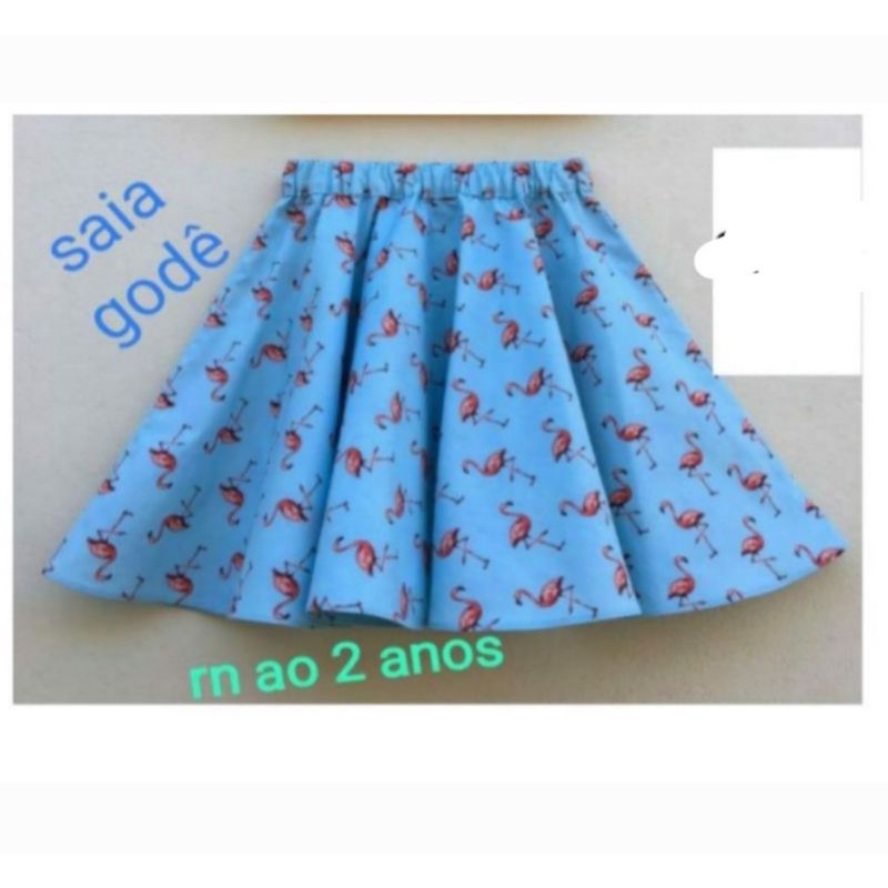 Molde saia best sale gode infantil