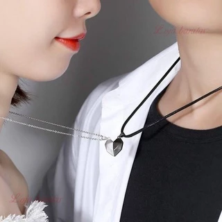 2 Pcs colar Casal Ímã De Sucção Desejo Pedra Criativa Atração Pingentes- Homens mulheres Amor Para A longa Distância Namorada/ Mulheres