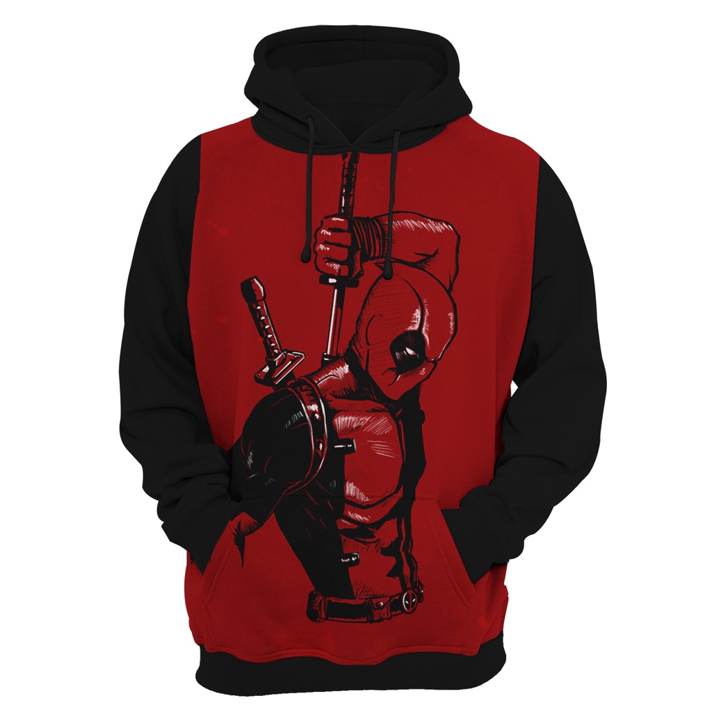 Blusa de frio Moletom full Plus Size DeadPool