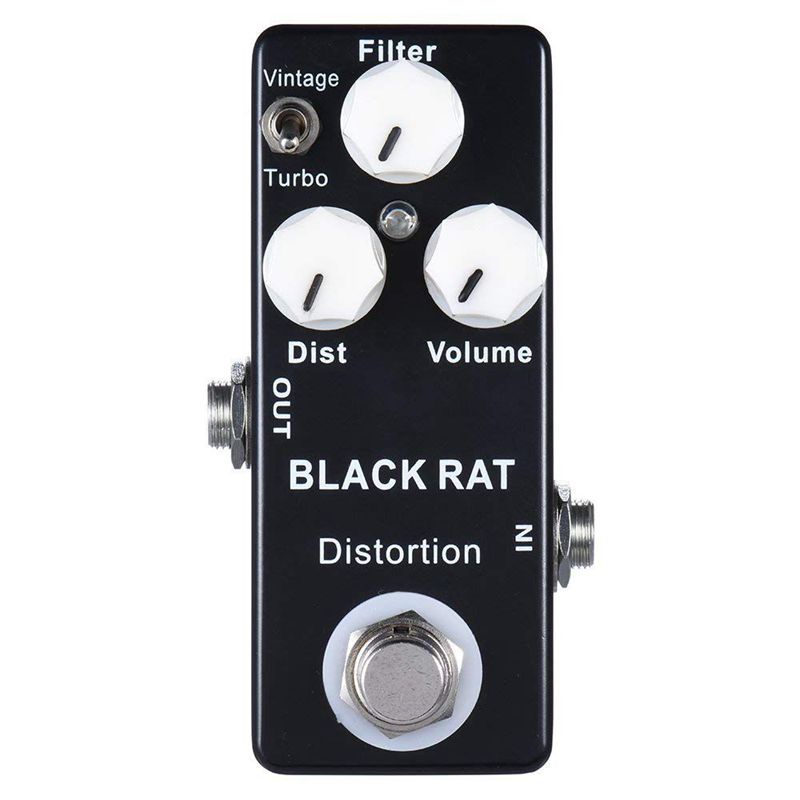 MOSKY BLACK RAT Guitarra Efeito Pedal Distorção Verdadeiro Bypass Clássico T-turbo Partes & amp ; Acessórios Palco Áudio