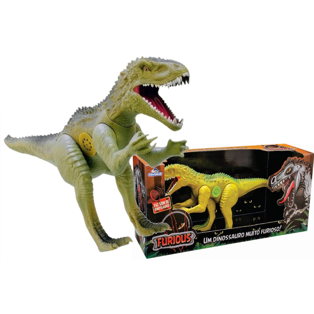 Dinossauro Rex Grande T-rex Ataca Come E Faz Cocô 35cm - Divertoys