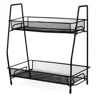 Organizador Prateleira Metal Organizador Multiuso 2 Andares Duplo 32 x 17 x 31 cm CK5076 - Clink