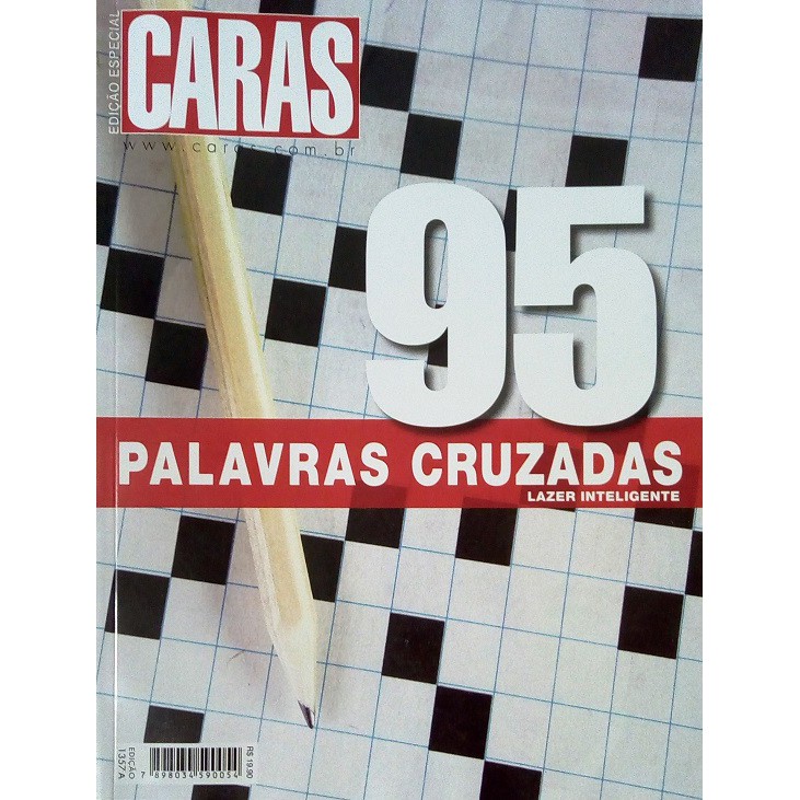 Kit 2 Livros PALAVRAS CRUZADAS Coquetel e Caras 180 Páginas de Passatempo Jogos  PALAVRAS CRUZADAS Palavras Cruzadas Coquetel 82 páginas e Palavras Cruzdas  Editora CARAS 98 páginas