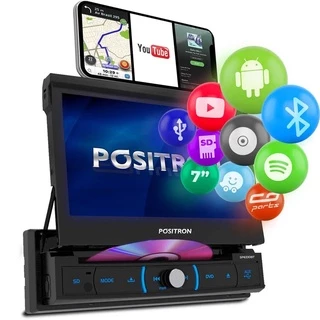 Dvd Retratíl Positron Automotivo SP6330BT 7" Usb/Bluetooth/Mirror Espelhamento Multimidia
