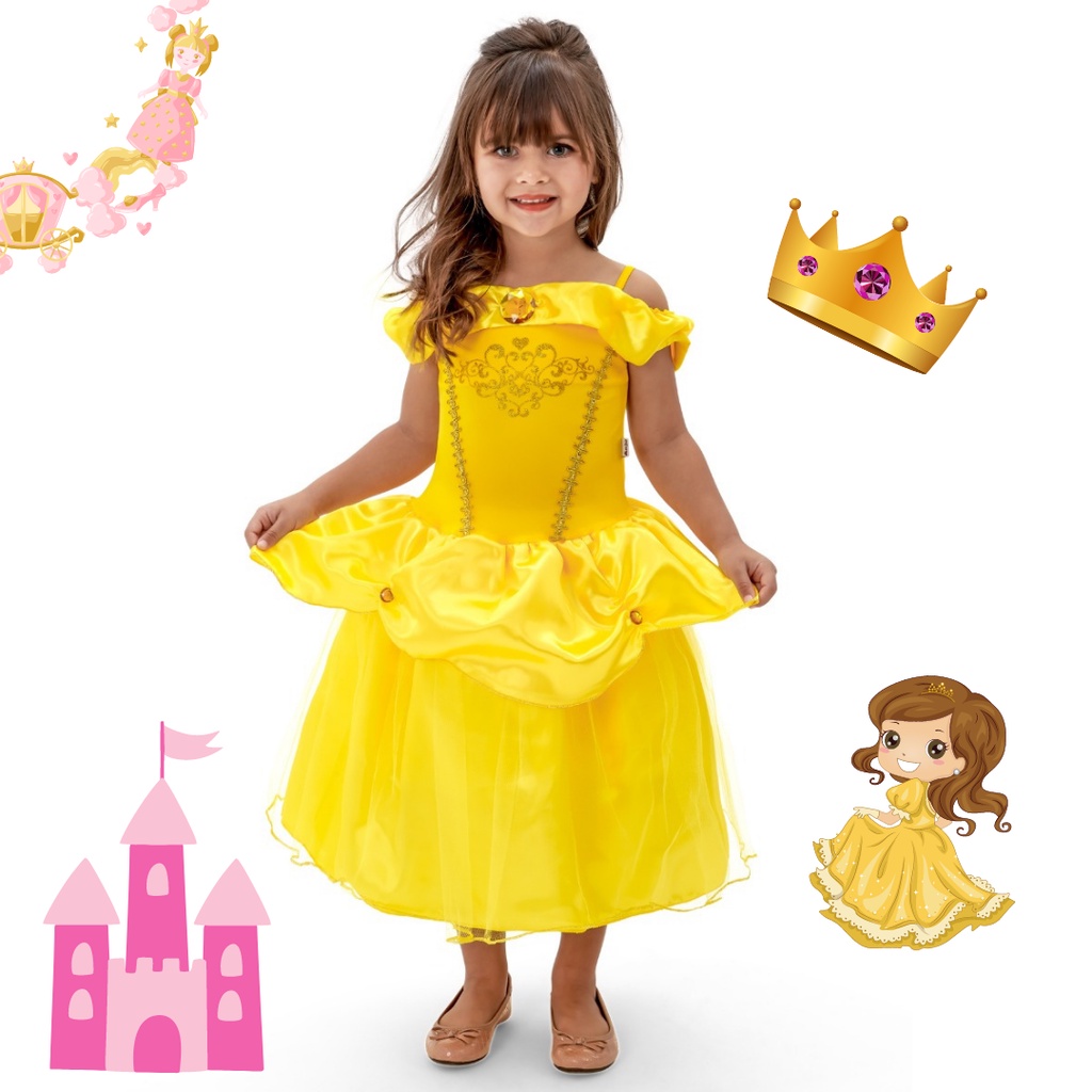 Princesa store de amarelo