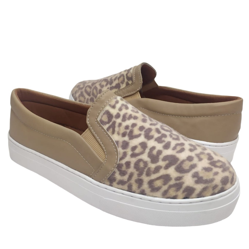 Tenis store slip oncinha