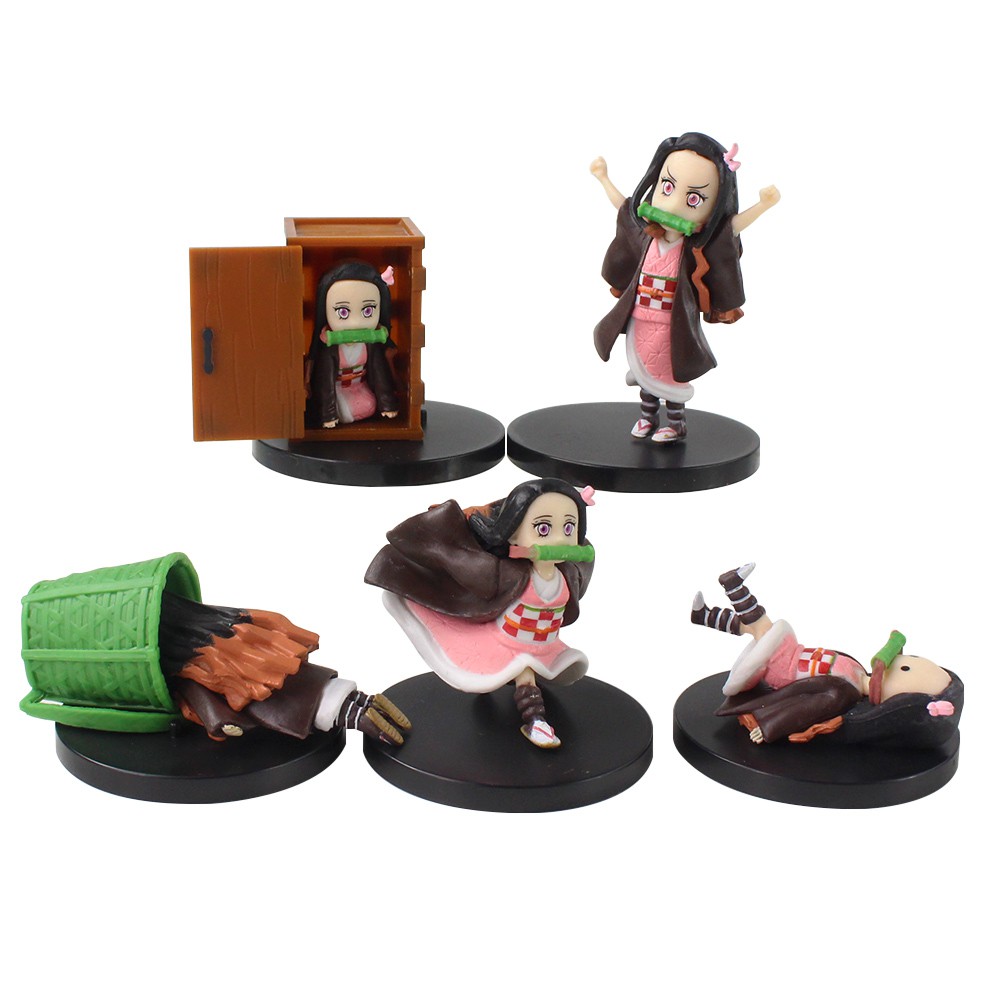 5 Pçs / Set Anime Figura Demon Slayer Kimetsu No Yaiba Wcf Kamado Nezuko  Brinquedos Bonitos Para Crianças Collectible Modelo Boneca Pvc | Shopee  Brasil