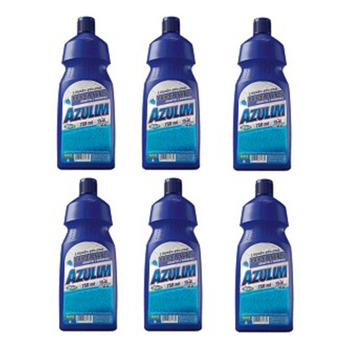 Kit Com 6 Limpa Porcelanato Azulim 750 Ml Lavanda