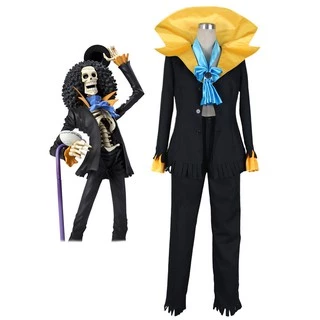 cosplay fantasia brook one piece músico do chapéu de palha