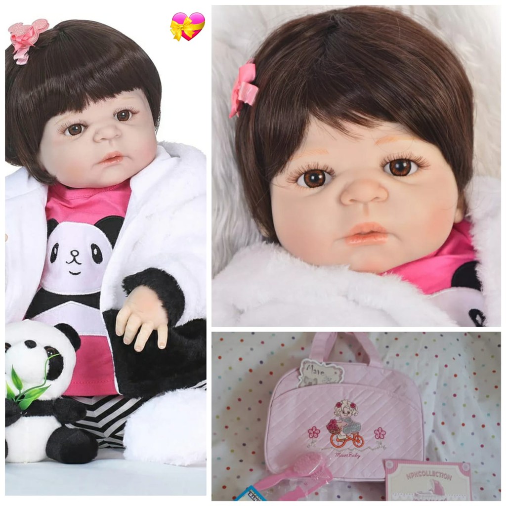 Boneca Reborn Panda Corpo De Silicone - Reborn Bebe