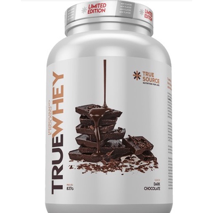 True Whey Gourmet Whey Isolado E Hidrolisado – True Source Dark Chocolate 837g