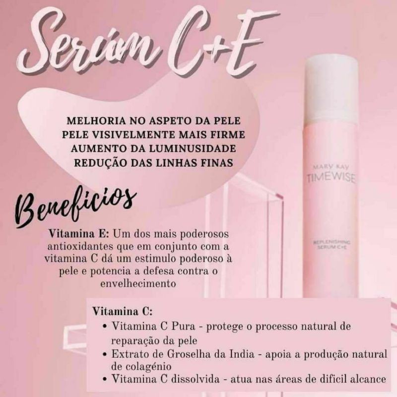 Serum vitamina C + E mary kay Shopee Brasil