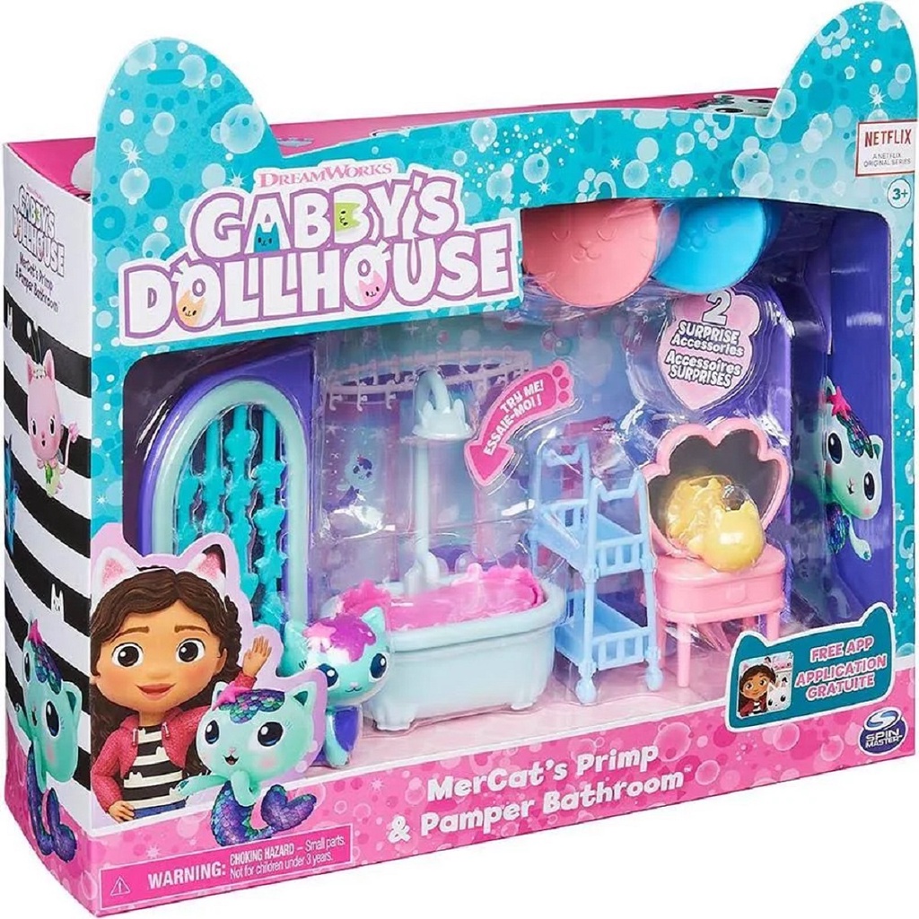 Gabby's Dollhouse - Playset de Luxo - Quarto com Almofagata :  : Brinquedos e Jogos