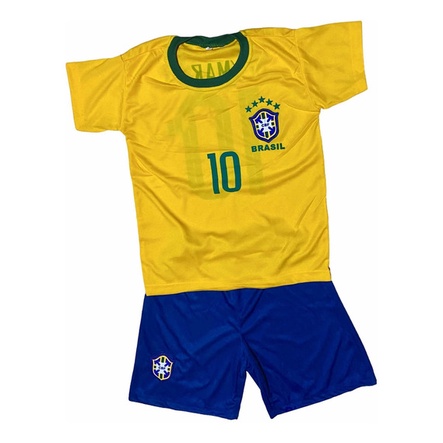 Camiseta Infantil Seleção Brasileira Branca