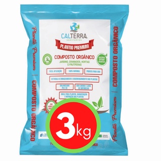 Substrato Orgânico Terra Adubada 3kg - Pronto Uso Plantio