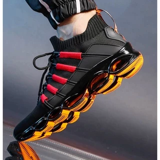 Sapatos De Tênis Masculinos De Verão Para Esportes De Corrida Ao Ar Livre Fly Woven Alta Qualidade Elástico De Lazer Caminhada Confortáveis Vulcanizado Respirável