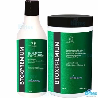 Kit Capilar Btox Via Charm Hidração e Redução de Volume