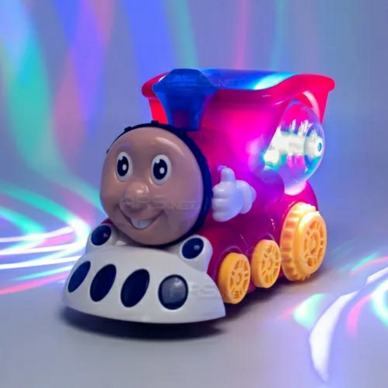 Trenzinho Luz E Som Bate Volta Trem Locomotiva Brinquedo