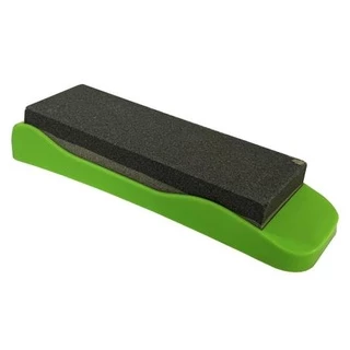 Pedra para Amolar Com Suporte Base Emborrachada Antiderrapante Afiar Facas E Lâminas Dupla Face