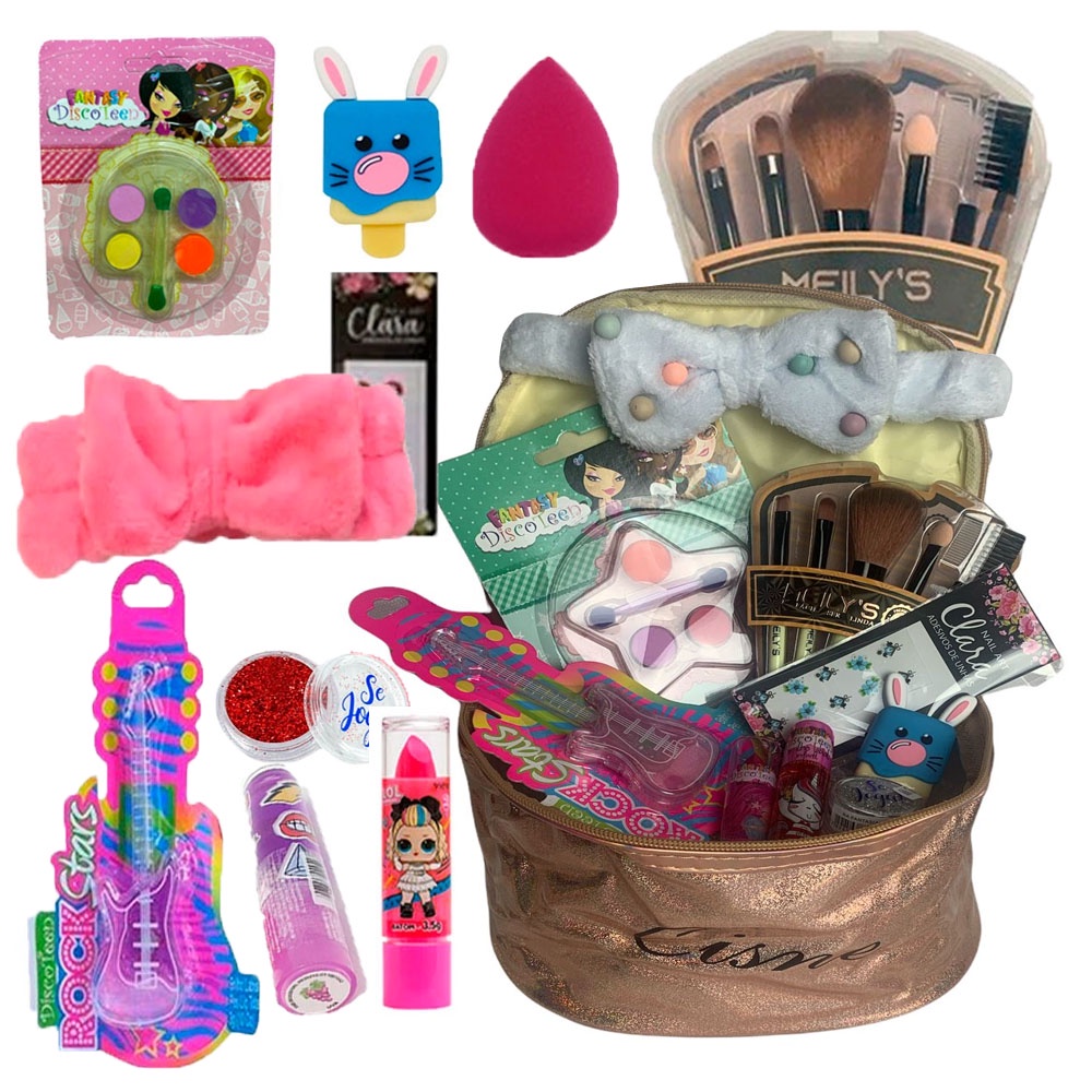 Kit de maquiagem Infantil para boneca cupcake fashion Girl