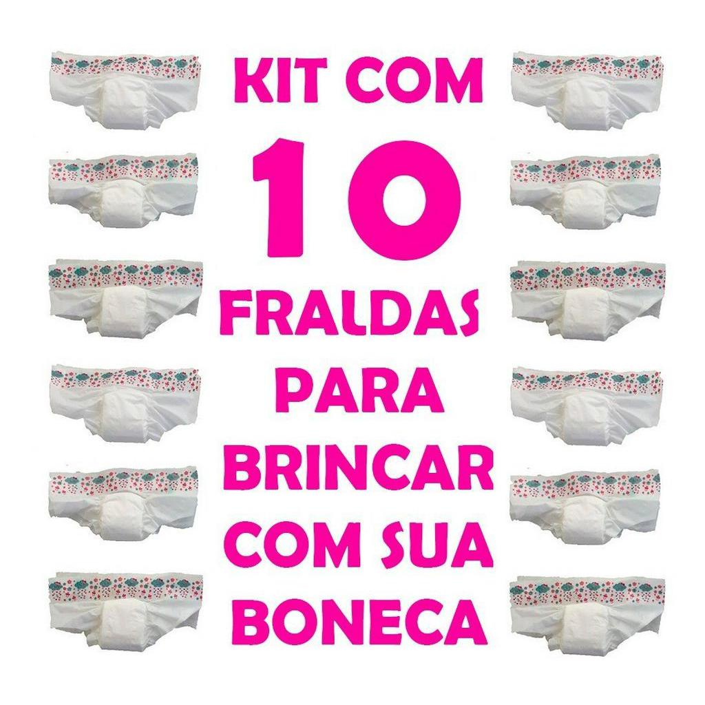 Fralda Para Bonecas Baby A Live, My Collection - 10 Unidades | Shopee ...