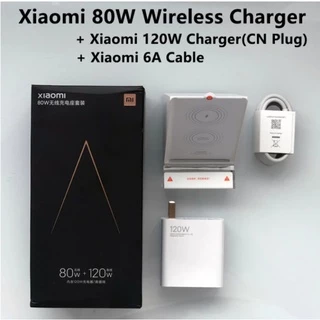 Carregador Wireless Xiaomi 80w + Fonte 120w na Caixa