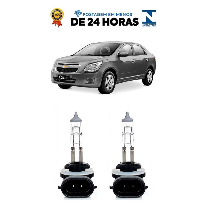 Par Lampada Farol de Milha Cobalt 2011 2012 2013 2014 2015 2016 H27