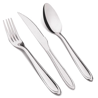 Jogo de Talheres 36 Peças Garfo, Faca e Colher Inox Linha Bahia