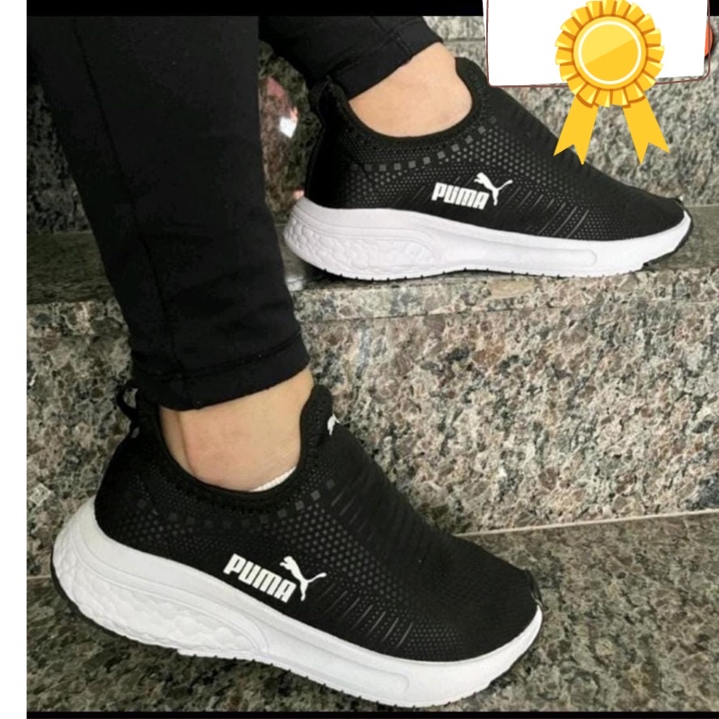 Tenis Sapatênis feminino Puma Slip on Leve,sem cadarço promoção da farbrica promoção relapago confortavel esportivo oferta especial