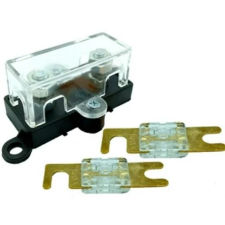 Porta Fusível Para Som Automotivo Midi e 2 Fusíveis 80 Amperes Sistemas De Som Sistemas Elétricos Automotivo Em Geral