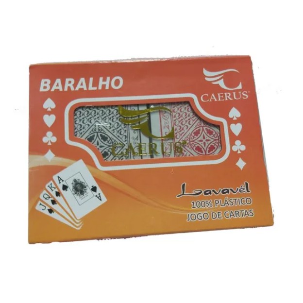 Jogo de Cartas Baralho 100% Plástico Na Lata - Tucaa