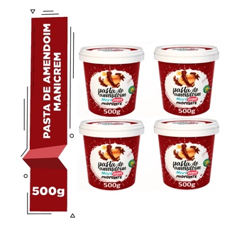Kit 04x Pasta de Amendoim Manicrem Chocolate - 500g