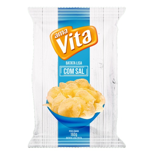 2,7kg Batata Frita Chips Lisa Para Revenda Sem Sal Na Caixa