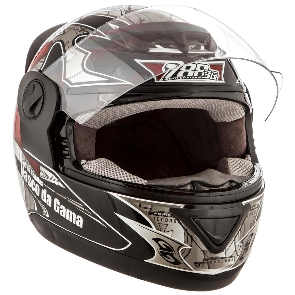 Capacete Moto Oficial Vasco da Gama Evolution 3G Pro Tork