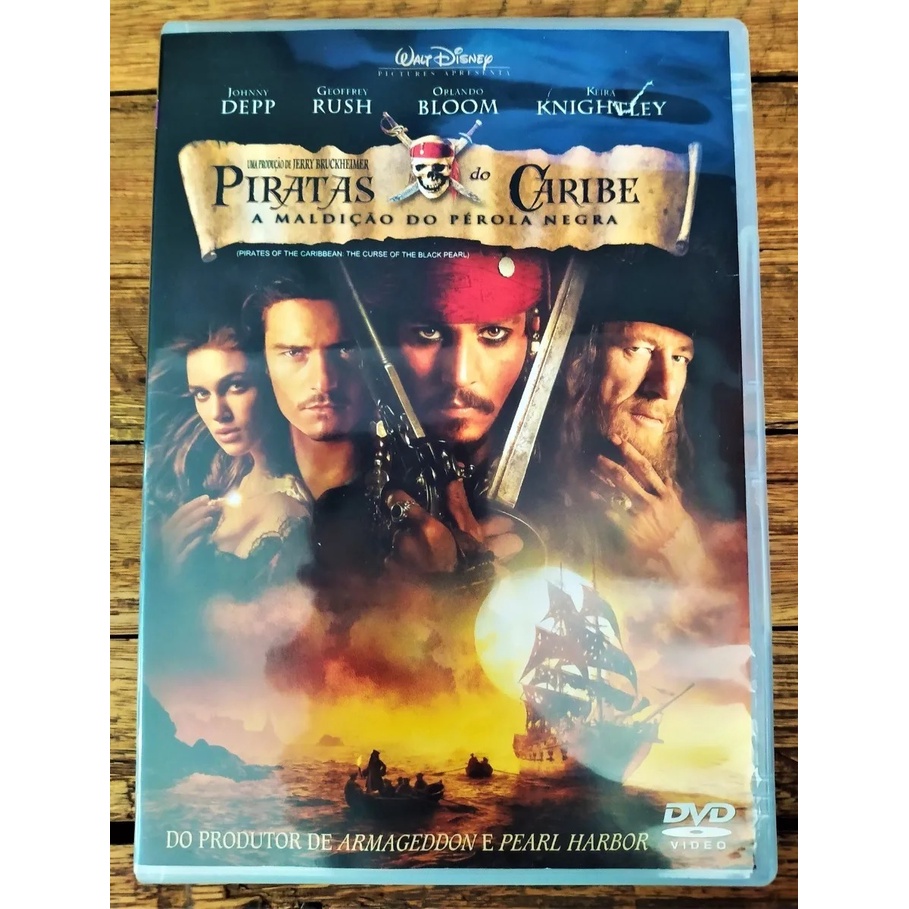 Dvd Original Piratas Do Caribe A Maldição Do Pérola Negra Filme Johnny Depp Shopee Brasil 9595