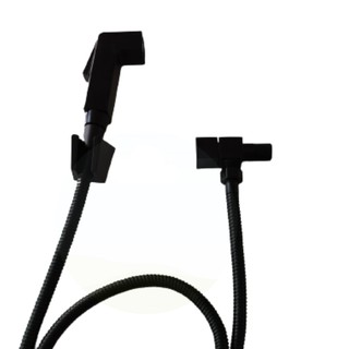 Ducha Higiênica Quadrada Metal Preto Fosco Para Banheiro linha luxo