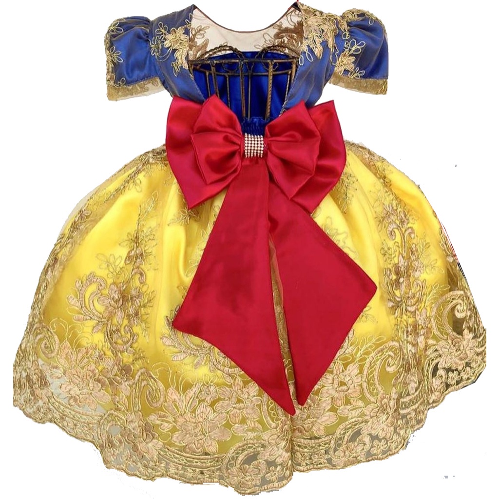 Vestido da branca de neve sales para aniversário