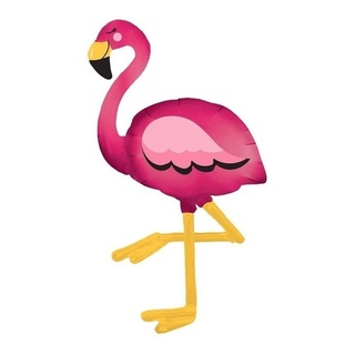 Balão Metalizado Flamingo Gigante Airwalker - 172cm