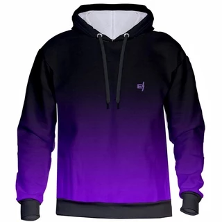 Blusa Moletom Masculino Feminino de Frio Degrade Capuz Flanelado Bolsos Laterais de Poliester