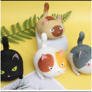 KIT 12 PÇS Squishy Gato de Apertar Anti Stress cor aleatorio
