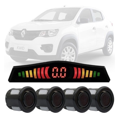 Sensor De Ré Estacionamento Preto 4 Pontos Renault Kwid | Shopee Brasil