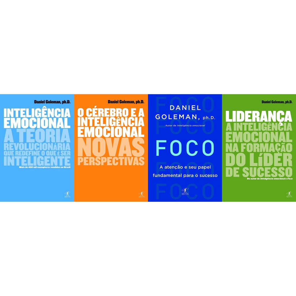 Kit 4 Livros De Daniel Goleman Inteligência Emocional Foco Liderança O Cérebro E A 6256